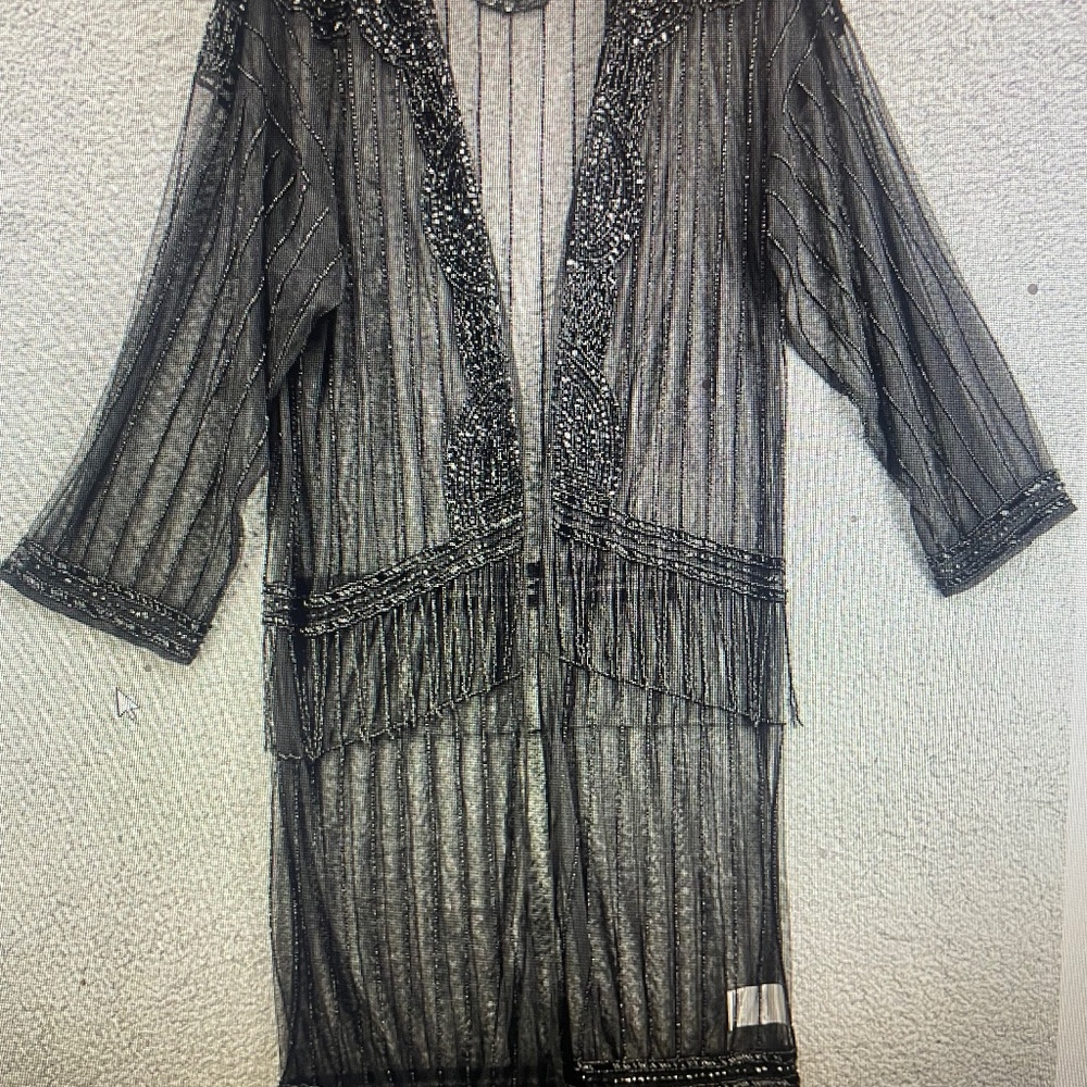 Michelle & Muchette Miel beaded kimono
